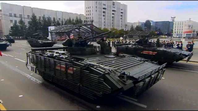 03.09.2025 Парад в Хабаровске, посвящённый Победе над милитаристской Японией. Проход военной техники