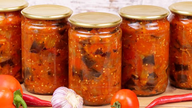 🍆ИКРА ИЗ БАКЛАЖАНОВ НА ЗИМУ без стерилизации! Соте или рагу из баклажанов! Вкусная баклажанная икра