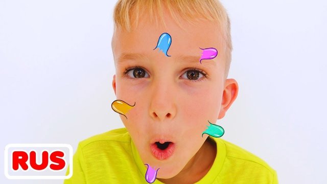 Влад и Ники и Весёлая история про прыщи! Веселое видео для детей!