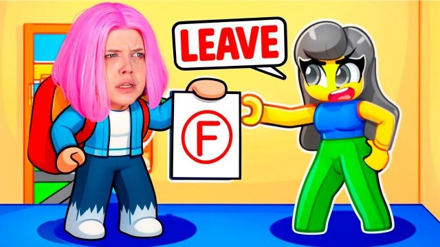 УПС Я ПРОВАЛИЛА ТЕСТ по МАТЕМАТИКЕ в ROBLOX! мама меня наказала