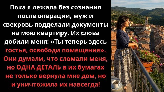 Пока я была в больнице, муж и свекровь обманули меня - рассказ