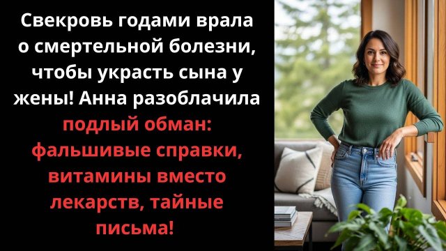 Свекровь врала о болезни в коварных целях. Я разоблачила ее - рассказ