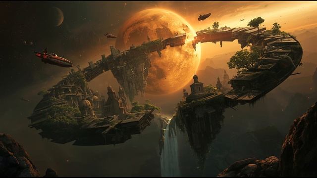 Shattered Ring World 🌌 2-Hour Surreal Ambience ｜ Broken Civilization Soundscape ｜ Atmospheric