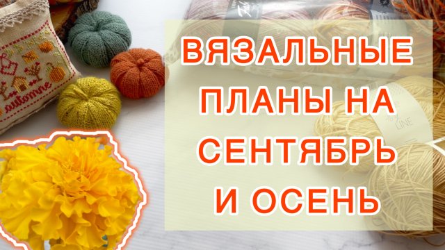 Вязальные планы на сентябрь и осень 🍂🧶