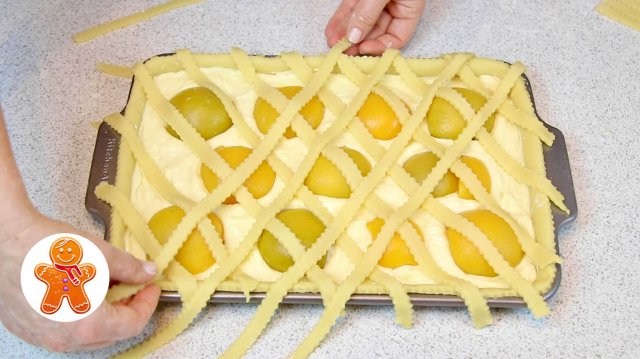 Персиковый пирог ✧ Очень нежный и очень вкусный