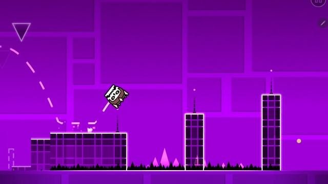 Прохождение 1 уровня в Geometry dash