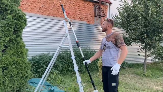 Ландшафтный архитектор в деле.Услуги по прореживанию кроны,формированию,обрезке.