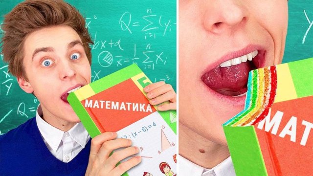12 Способов Пронести СЛАДОСТИ в ШКОЛУ ! А4