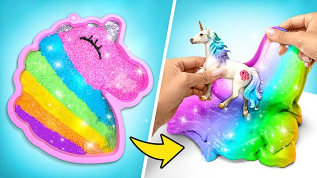 Блестящий радужный единорог 🦄✨ Крутые поделки своими руками 🎨