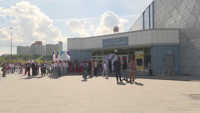 Освящение станции Спортивная.