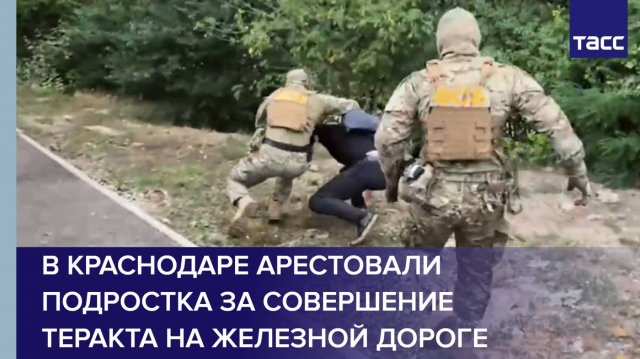 В Краснодаре арестовали подростка за совершение теракта на железной дороге