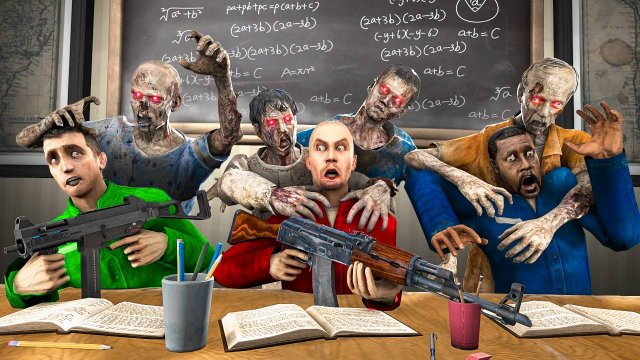 ВЫЖИВАНИЕ В ШКОЛЕ В ЗОМБИ АПОКАЛИПСИС! СТРАШНЫЙ ЗОМБИ АПОКАЛИПСИС В Garry`s Mod