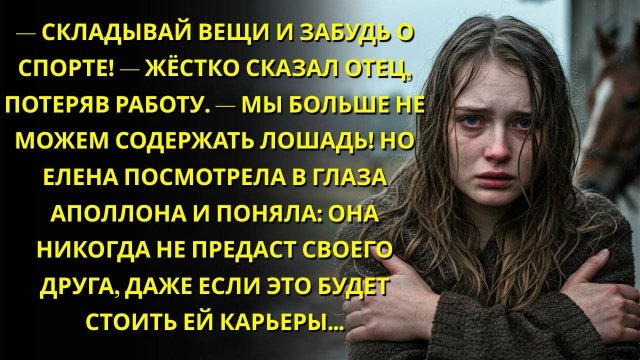 Забудь о своей мечте стать чемпионкой! - жестко сказал отец. Она посмотрела ему в глаза и сказала