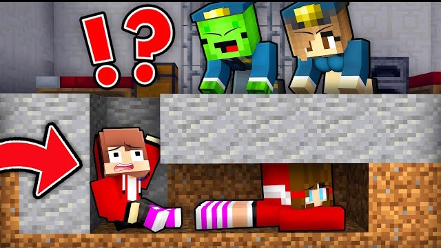 Джей Джей и сестра сбегают из тюрьмы Майки - Майнкрафт Анимация