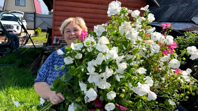 Дачные дела. Мои парни большие молодцы  убрали большое количество травы.