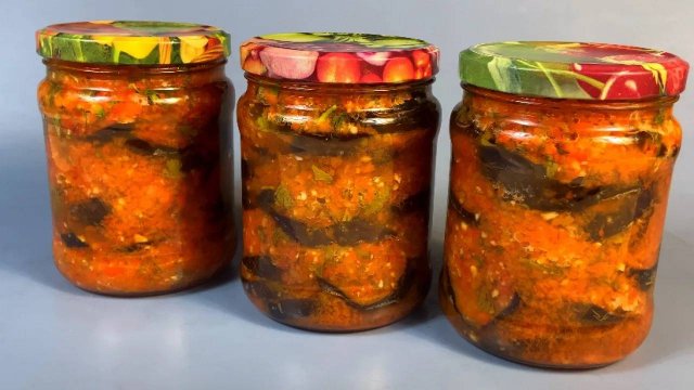 Зимой каждая банка НА СЧЕТУ! Без лишних "УВКУСНИТЕЛЕЙ" и приправ! Баклажаны по-Грузински НА ЗИМУ!