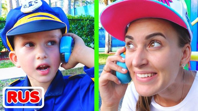 Влад и Ники играют в прятки с игрушками на детской площадке! Веселое видео для детей!