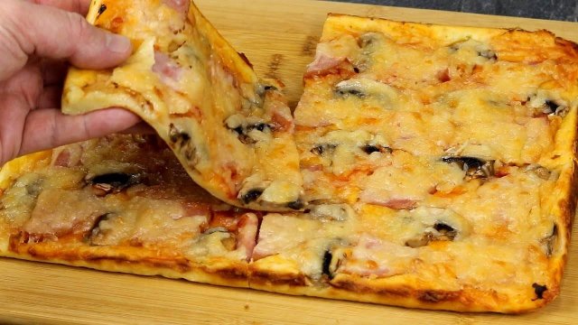 Больше не мучаюсь с тестом! Тесто для пиццы за 1 минуту! СУПЕР рецепт теста для пиццы!