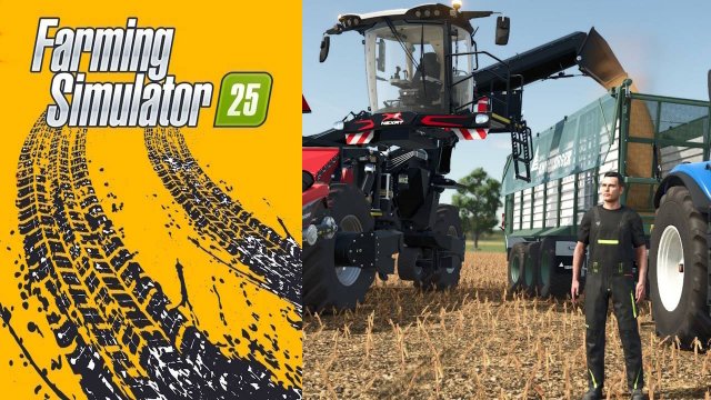 Уборка кукурузы комбайном NEXAT | Farming Simulator 25 🐄🌻🌽