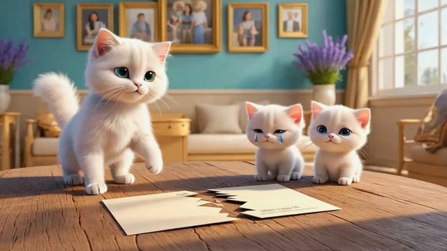 Мама кошка спасла день котят