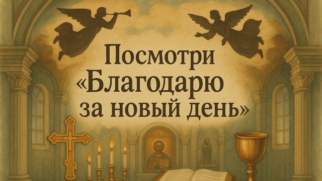 Посмотри «Благодарю за новый день»