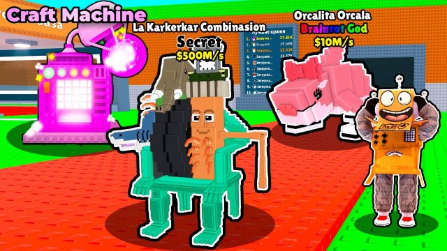 НОВАЯ КРАФТ МАШИНА! 20 НОВЫХ БРЕЙНРОТОВ ОБНОВЛЕНИЕ ROBLOX Steal a Brainrot