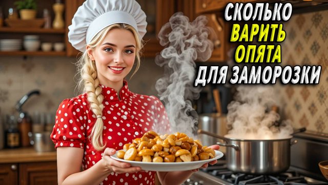 Сколько варить опята для заморозки