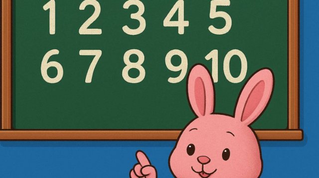УЧИМ ЦИФРЫ С УШАСТЫМ НЯНЬКОЙ(ОТ 1 ДО 10)
