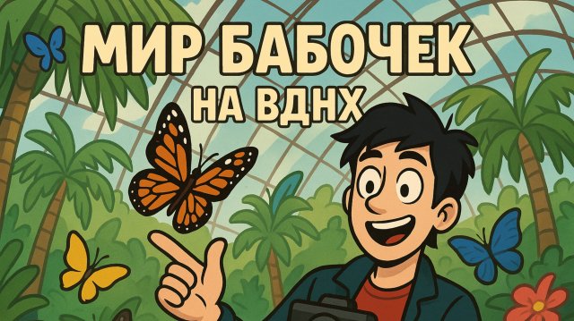 🦋 Живой калейдоскоп: мир бабочек на ВДНХ