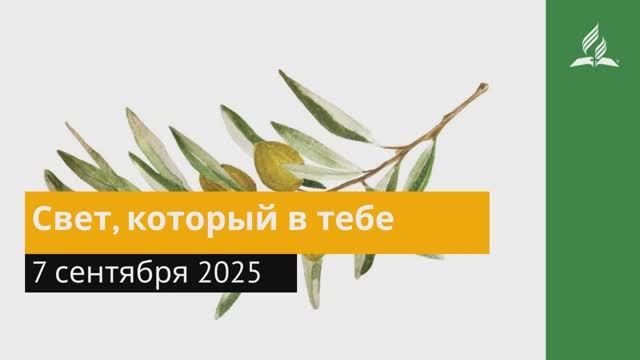 7 сентября 2025. Свет, который в тебе. Под сенью благодати