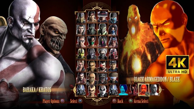 Игра за Baraka & Kratos в Mortal Kombat Komplete Edition на PS3 Expert в 4K