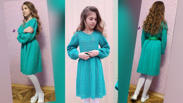 ✨️Платье крючком для юной леди✨️Мастер класс ✨️