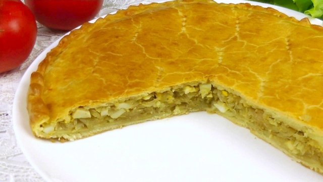 Быстрый ПИРОГ с капустой (без дрожжей).