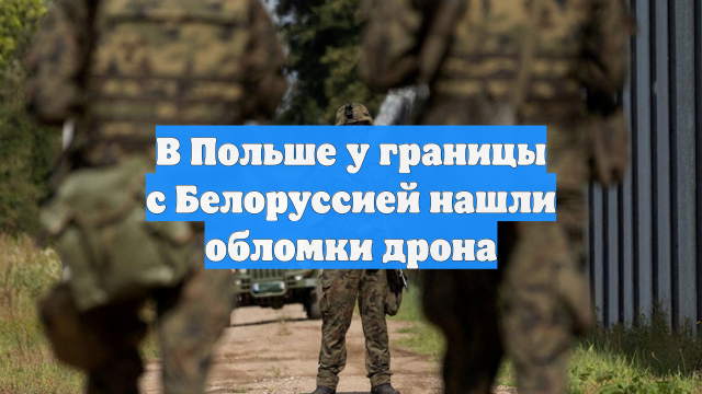 В Польше у границы с Белоруссией нашли обломки дрона
