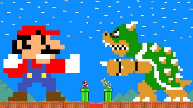 🔥 ГИГАНТСКИЙ МАРИО против ГИГАНТСКОГО БОУЗЕРА! Битва титанов в Super Mario!