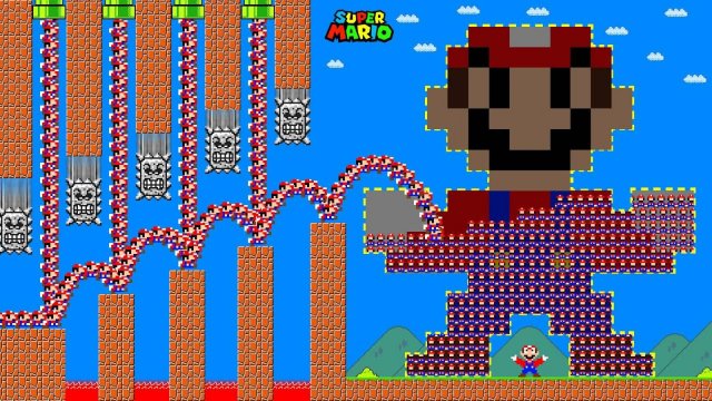 👯♂️ МАРИО строит башню из 9999 КЛОНОВ! Безумие в стиле Super Mario!