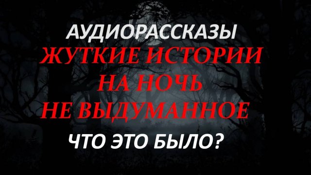 СТРАШНЫЕ РАССКАЗЫ НА НОЧЬ-ЧТО ЭТО БЫЛО?