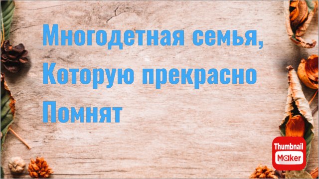 Всё в кучу. Многодетная семья, которую многие помнят