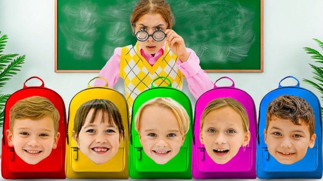 Приключение в картонной школе - Новая история для детей от Влада и Ники!