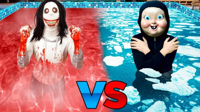 ХОЛОДНЫЙ Счастливый День Смерти vs ГОРЯЧИЙ Джефф БАССЕЙН ЧЕЛЛЕНДЖ ! #3