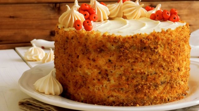 Морковный торт "Краски осени"