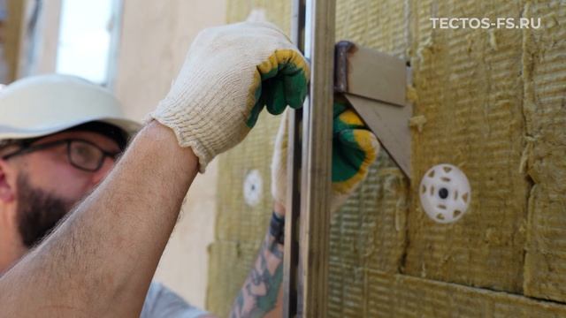 Технология и процесс монтажа вентилируемого фасада из камня. Штифтовая фасадная система “Тектос”