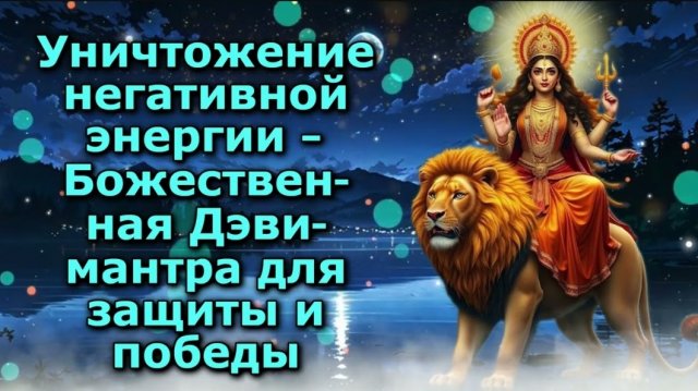 🔥Уничтожение негативной энергии – Божественная Дэви-мантра для защиты и победы 🏆