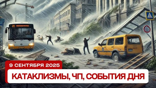 Катаклизмы 09.09.2025: Тайфун в Китае, ураган в Испании