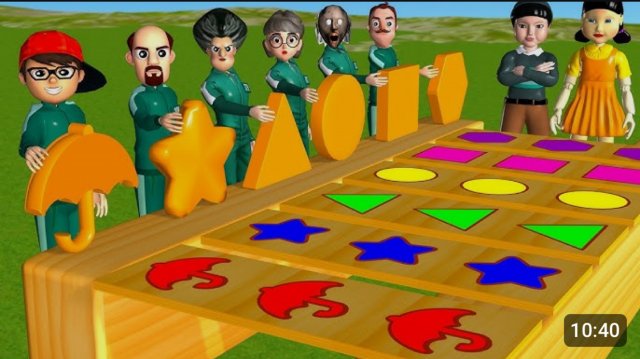 Игра в кальмара, кто сможет победить?! Long slide game, игроки выполняют задания из игры в кальмара