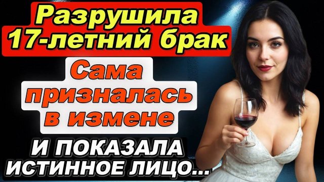 Измена жены. Разрушила 17-летний брак. Призналась в измене. Оказалась бесстыжей нимфоманкой.Рассказ