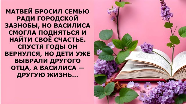 Истории из жизни. МАТВЕЙ БРОСИЛ СЕМЬЮ РАДИ ГОРОДСКОЙ Аудио рассказы, Жизненные истории слушать