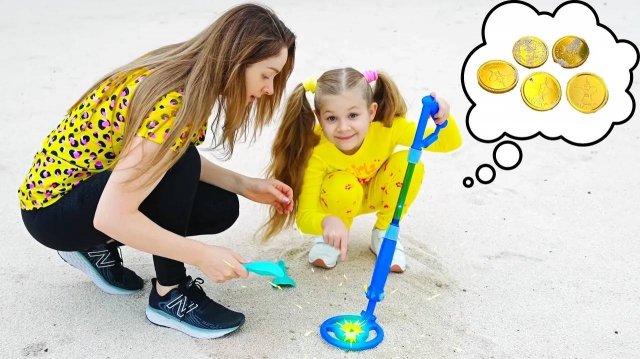 Диана и мама веселятся вместе - день мамы и дочки!