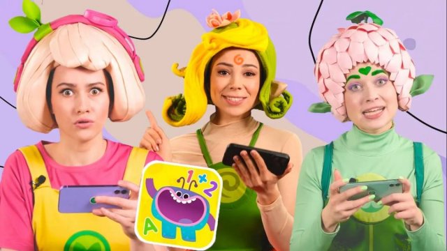 Флора, Фортуна и Лиа играют в игру про Ума и Хрума — Песенки Фортуны — Весёлые приключения