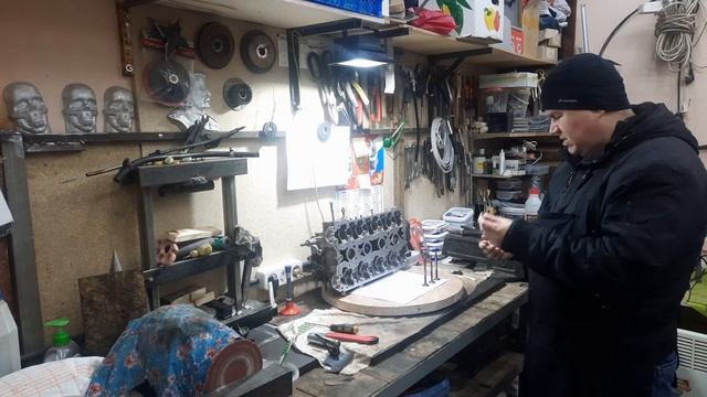 Притирка клапанов дрелью и прогары на клапанах. Часть